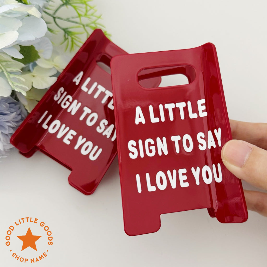 A Little Sign to Say I Love You Hair Clip