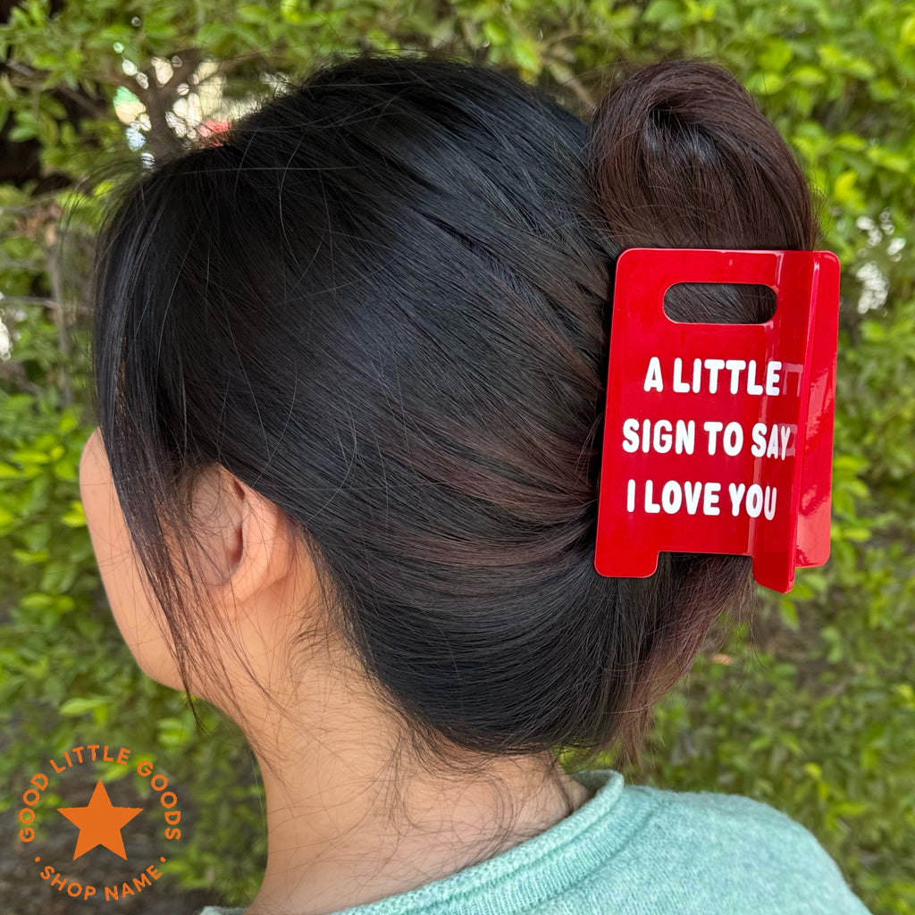 A Little Sign to Say I Love You Hair Clip