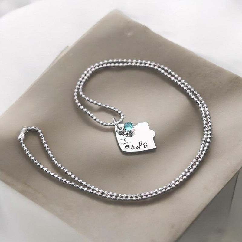 Puzzle Necklace For 3/4 Besties