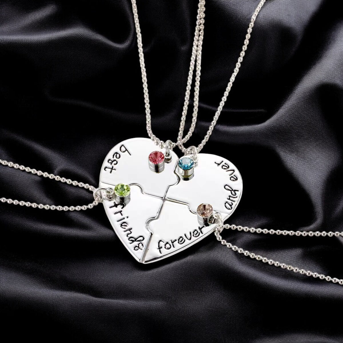 Puzzle Necklace For 3/4 Besties