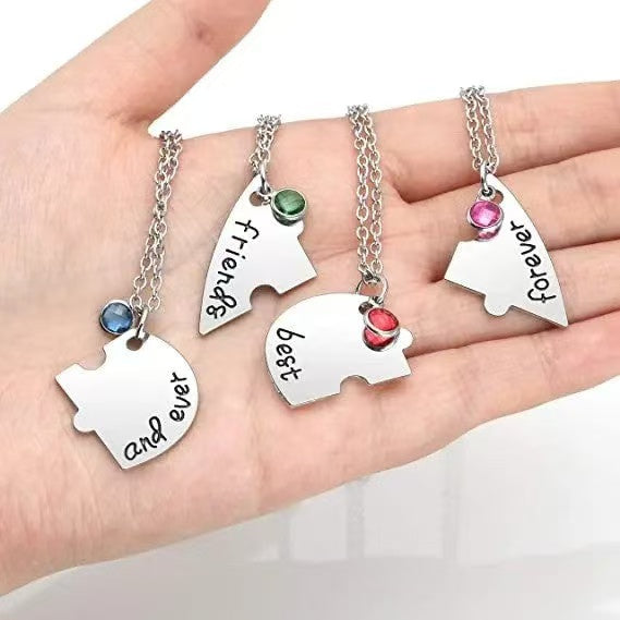 Puzzle Necklace For 3/4 Besties