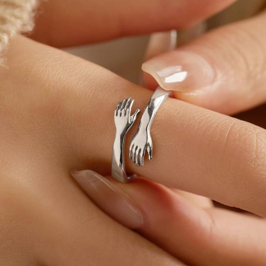 Hug Ring for My Daughter - A Symbol of Love and protection,,Fidget Ring,Daily Wear Ring