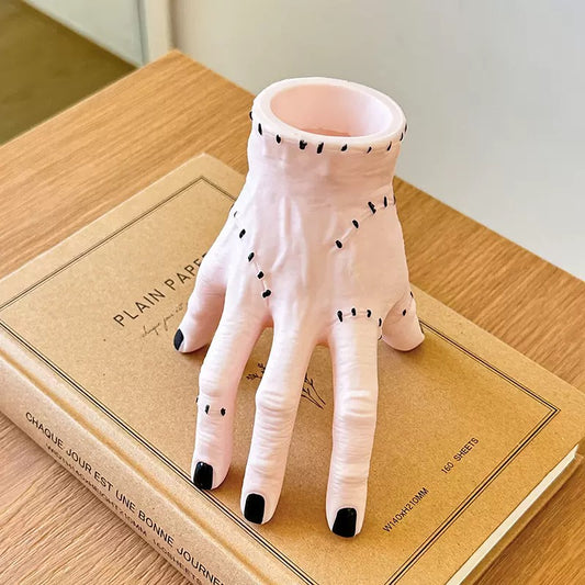 Hand Pen Holder,Funny Pen Holder,Horror Finger Pen Holder,Human Hand Stationery Storage Box,Human Hand Stationery Storage Box,Halloween Desk Accessories