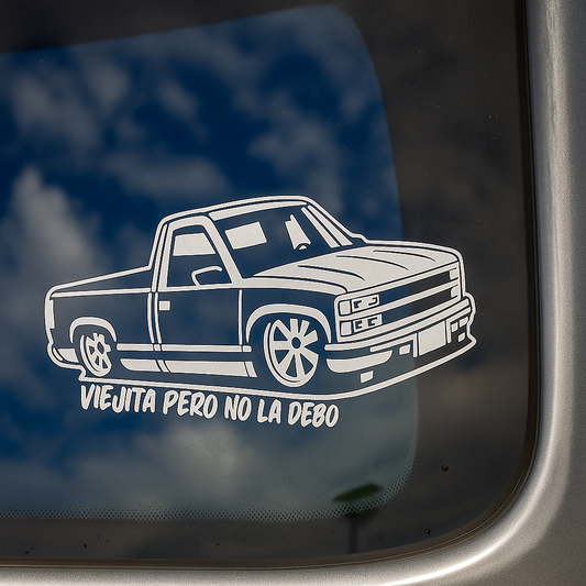 Holographic Cowboy & Horse Religious Sticker | Classic Truck Decal for Car Windows, Laptops & Smooth Surfaces