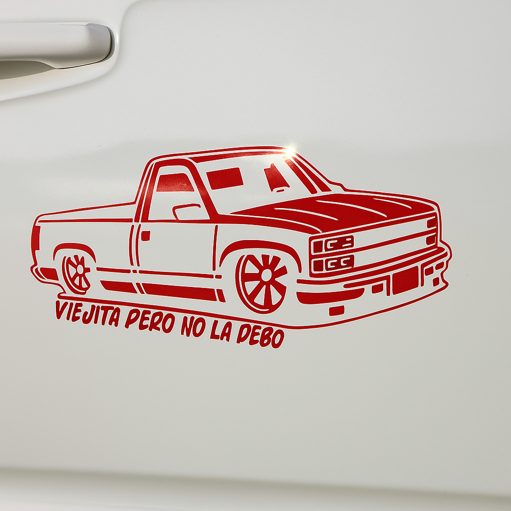 Holographic Cowboy & Horse Religious Sticker | Classic Truck Decal for Car Windows, Laptops & Smooth Surfaces