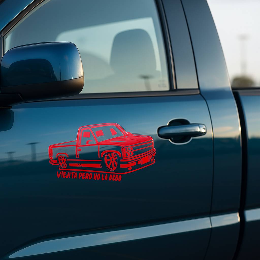 Holographic Cowboy & Horse Religious Sticker | Classic Truck Decal for Car Windows, Laptops & Smooth Surfaces