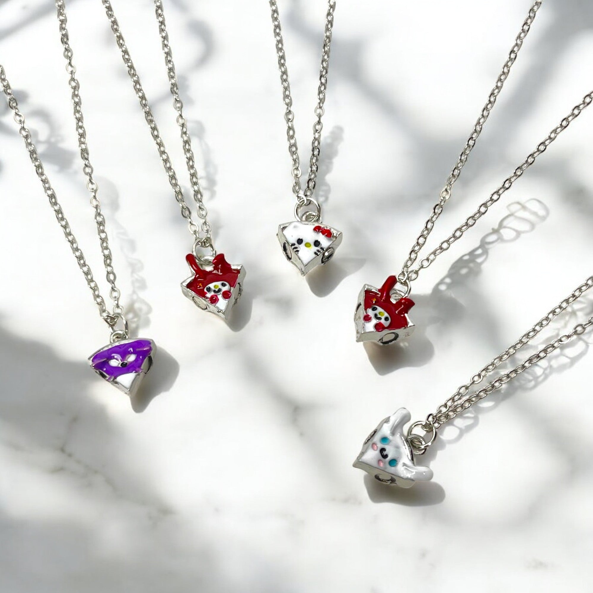 Saniro BFF Pizza Necklace Set for 5 Besties