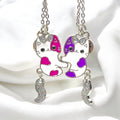 Cute Kitty BFF Friendship Necklace