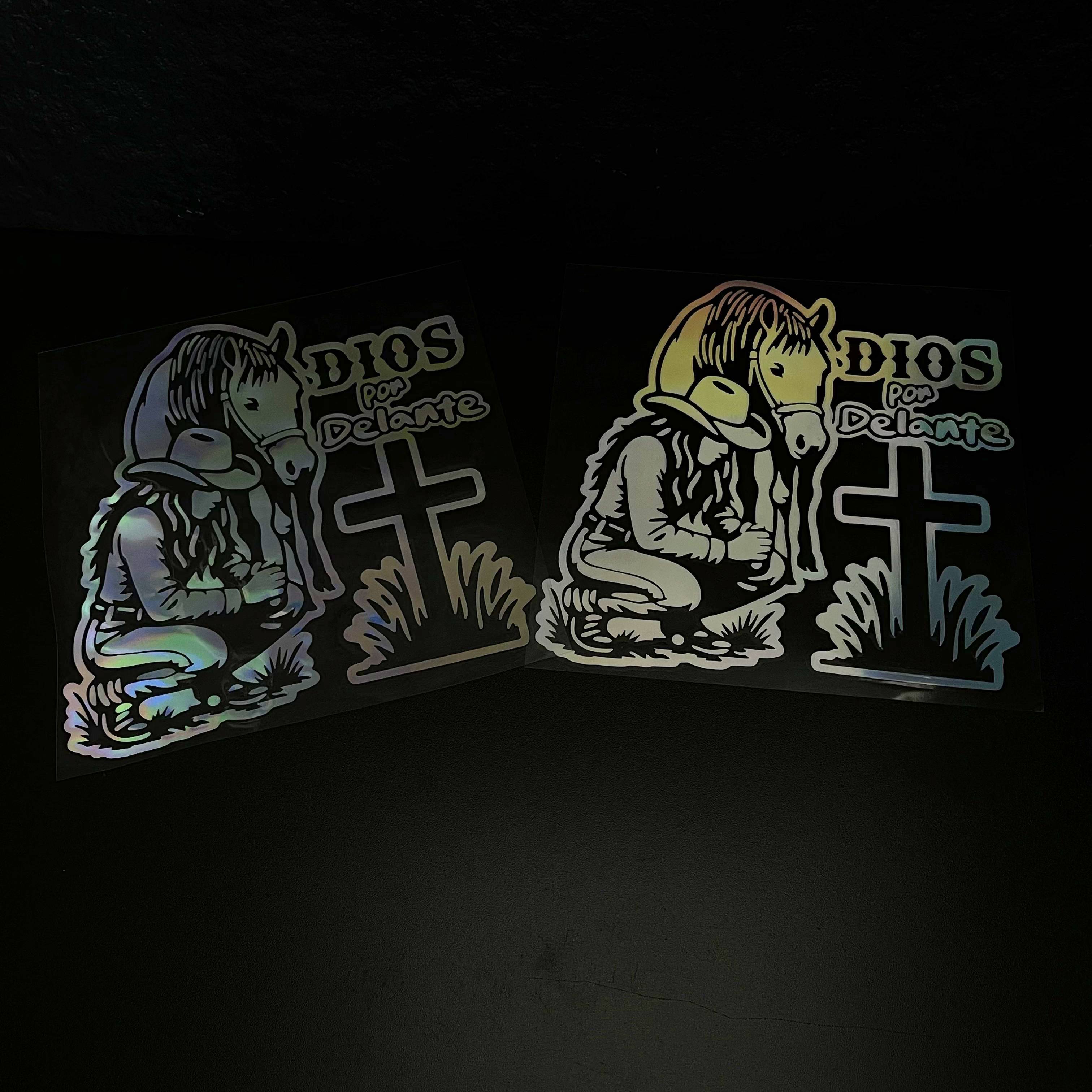 Cowgirl Praying (DIOS POR DELANTE) Sticker