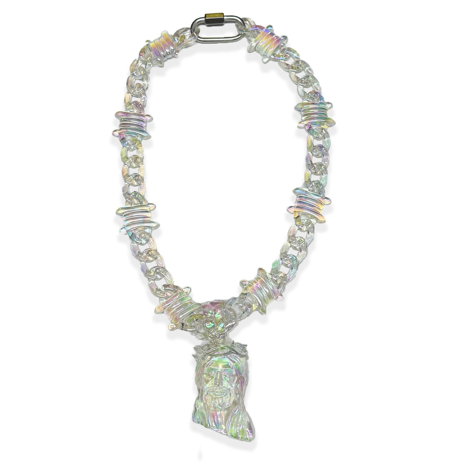 Virgin Mary Pendant Patron Saint Amulet Medal Religion Jewelry Gift，Streetwear Jewelry