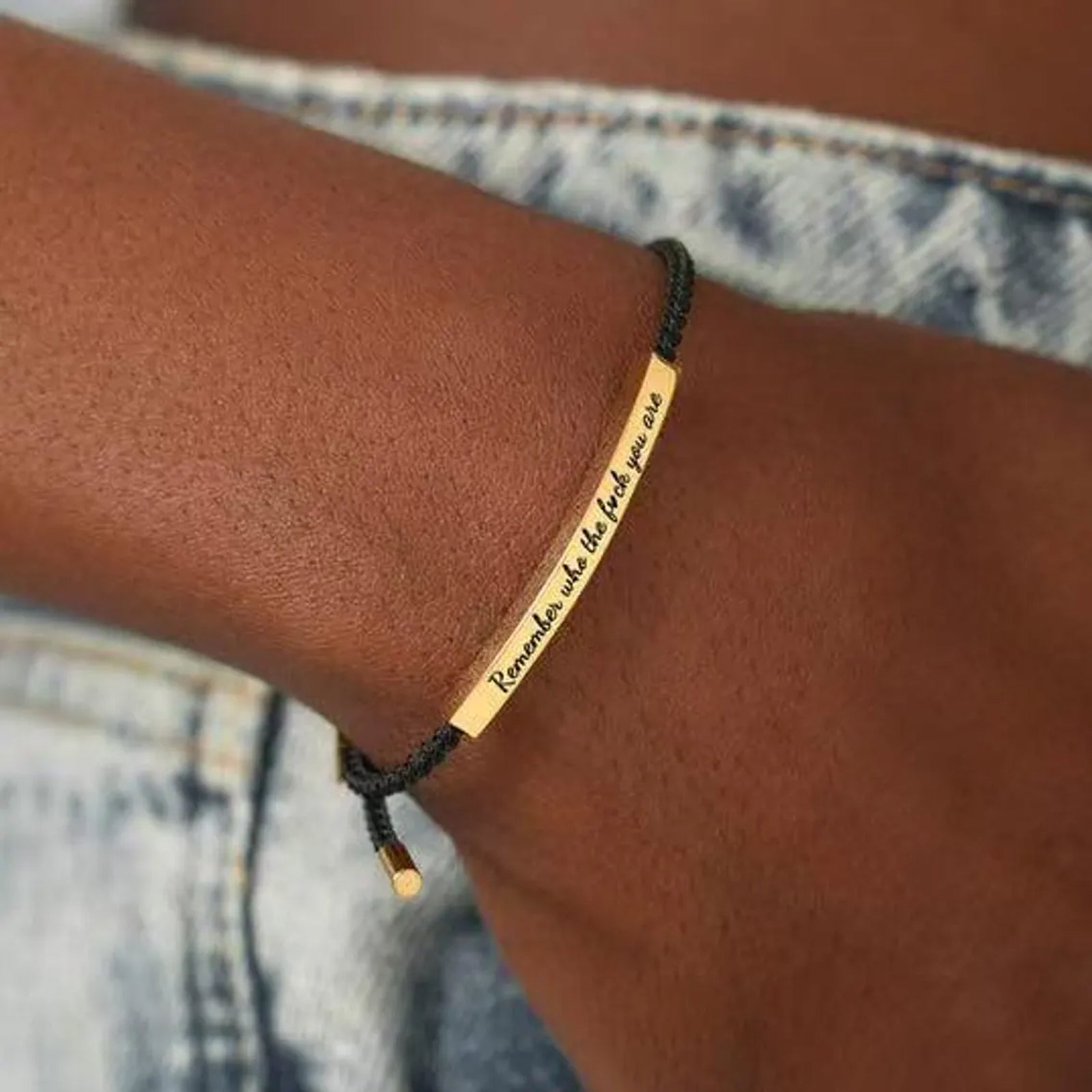 Remember Who The F You Are Bracelet Adjustable Woven Bracelet For Both Men And Women  Bracelets For Women Motivational Bracelets