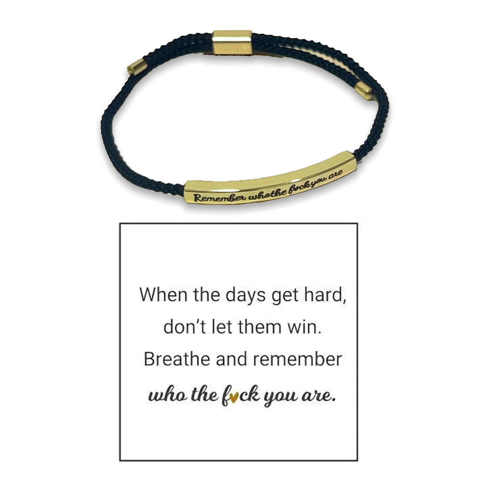 Remember Who The F You Are Bracelet Adjustable Woven Bracelet For Both Men And Women  Bracelets For Women Motivational Bracelets