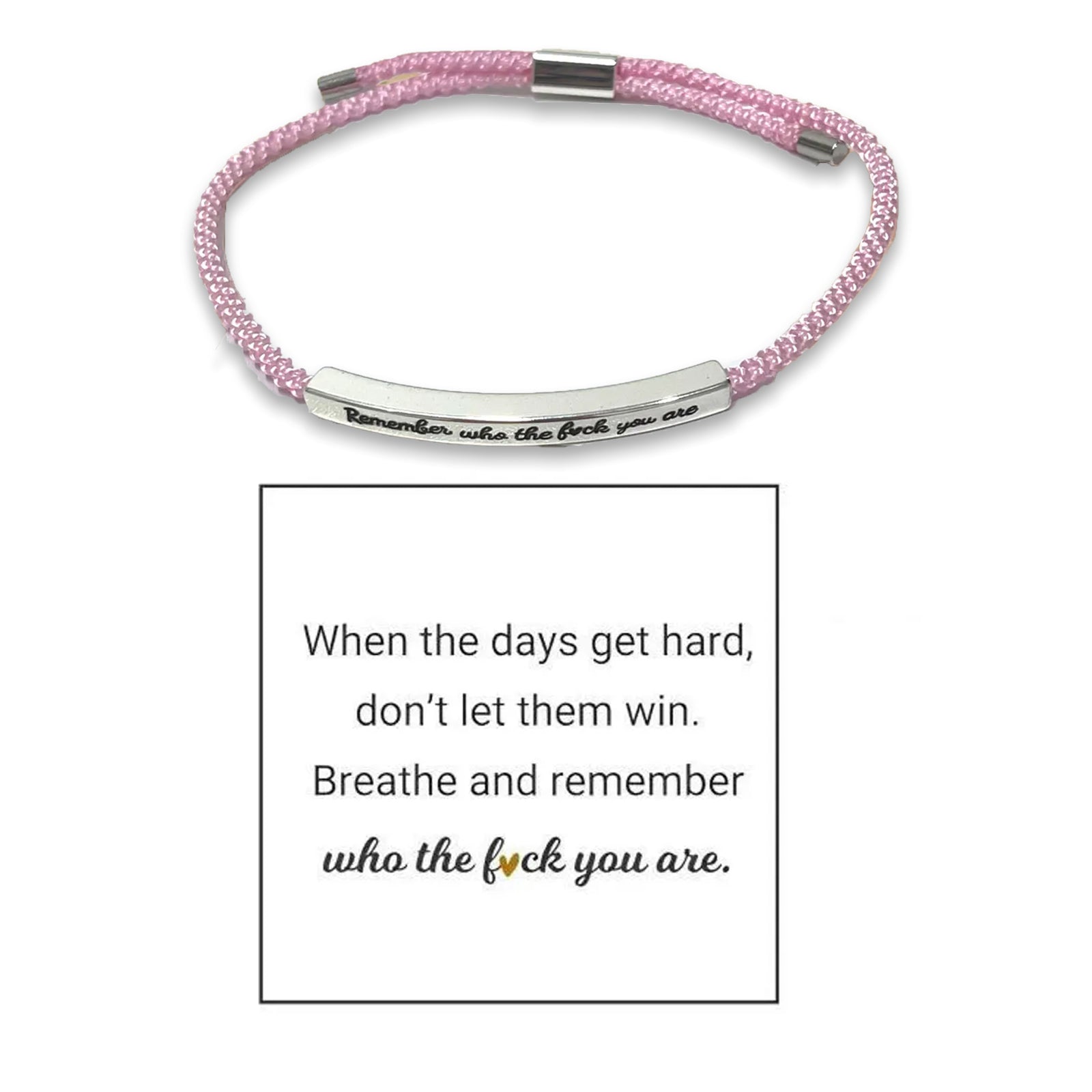 Remember Who The F You Are Bracelet Adjustable Woven Bracelet For Both Men And Women  Bracelets For Women Motivational Bracelets