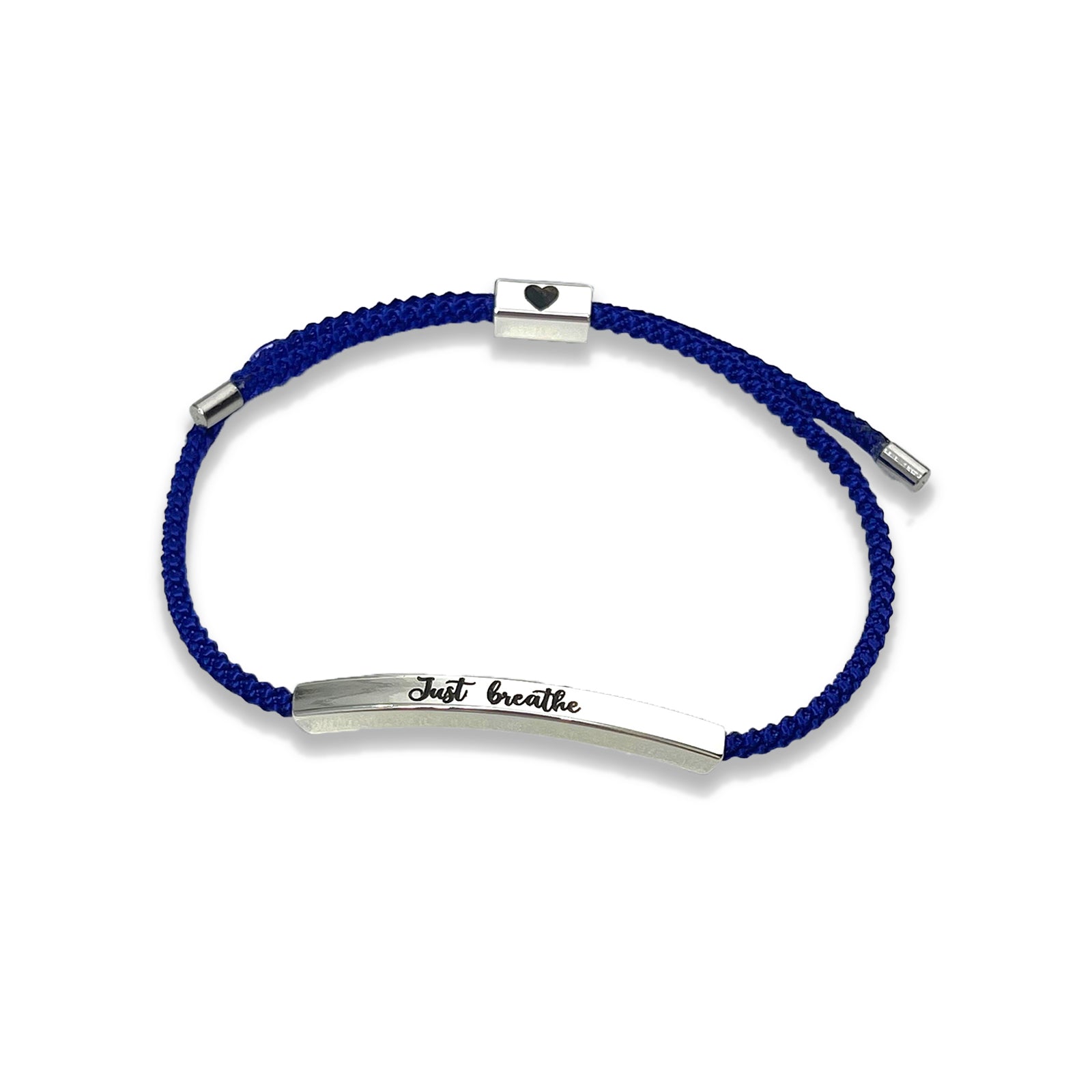 Just Breathe Adjustable Woven Bracelet For Both Men And Women Mens Bracelet Inspirational Bracelets For Women Motivational Bracelets