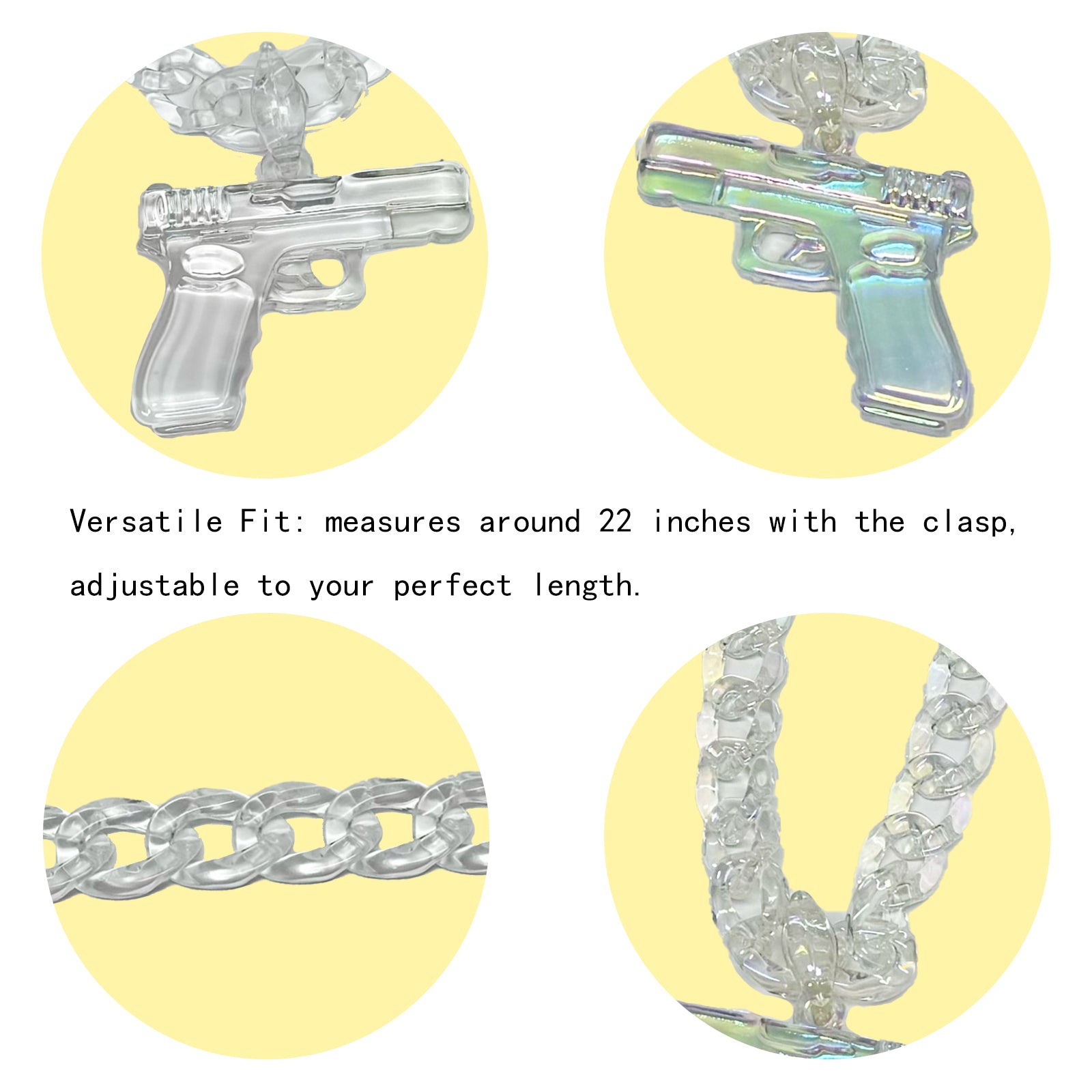 Cool Pendant Chain Necklace for Men, Women, Boys, Girls, Trendy Daily Wear Necklace for Streetwear, Birthday Gifts, Party Accessories