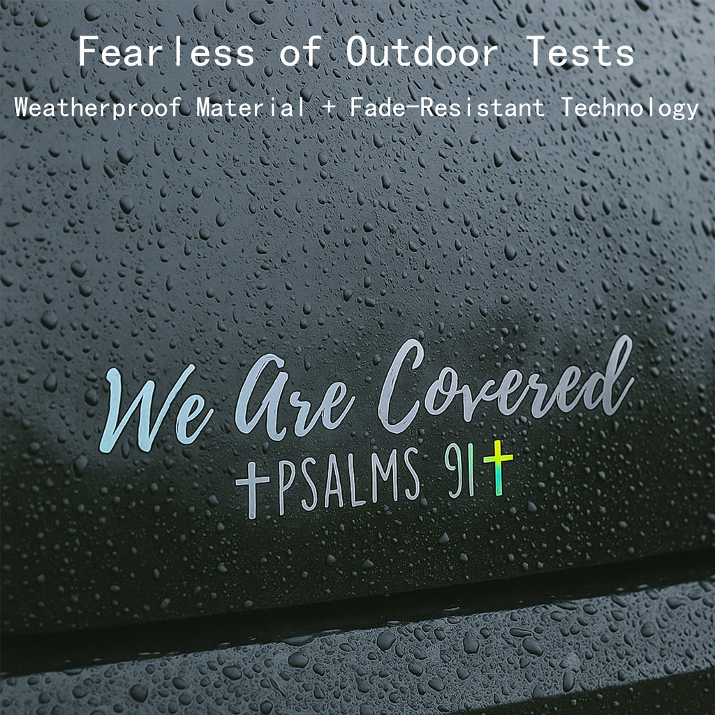 We Are Covered Psalms 91 Sticker