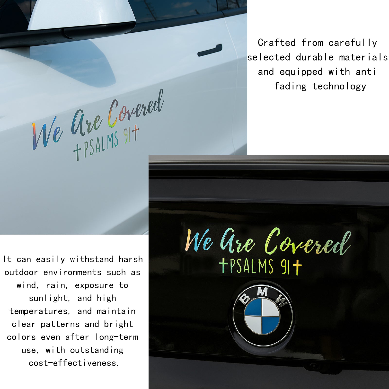We Are Covered Psalms 91 Sticker