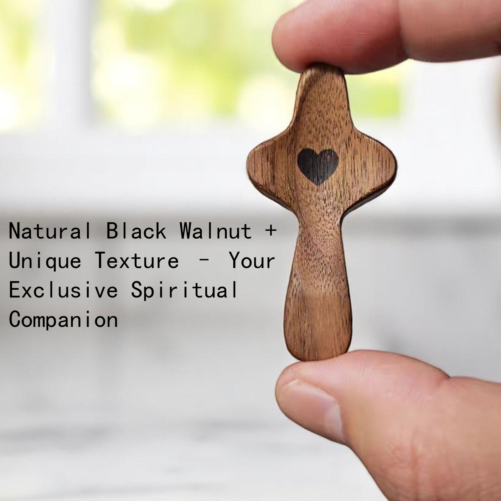 Handmade 10Pcs Wooden Cross Fidget Bulk with Organza Bags - Stress Relief Pocket Cross My Heart for Christian