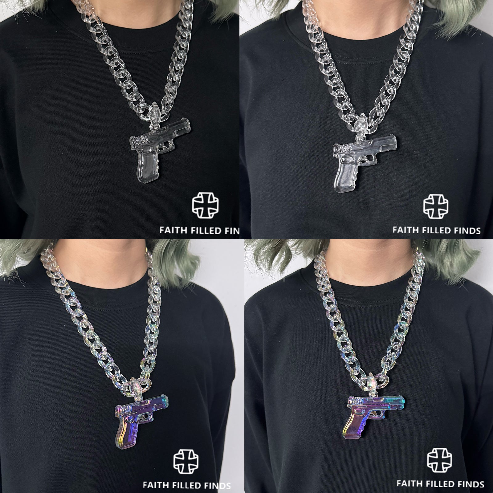 Cool Pendant Chain Necklace for Men, Women, Boys, Girls, Trendy Daily Wear Necklace for Streetwear, Birthday Gifts, Party Accessories