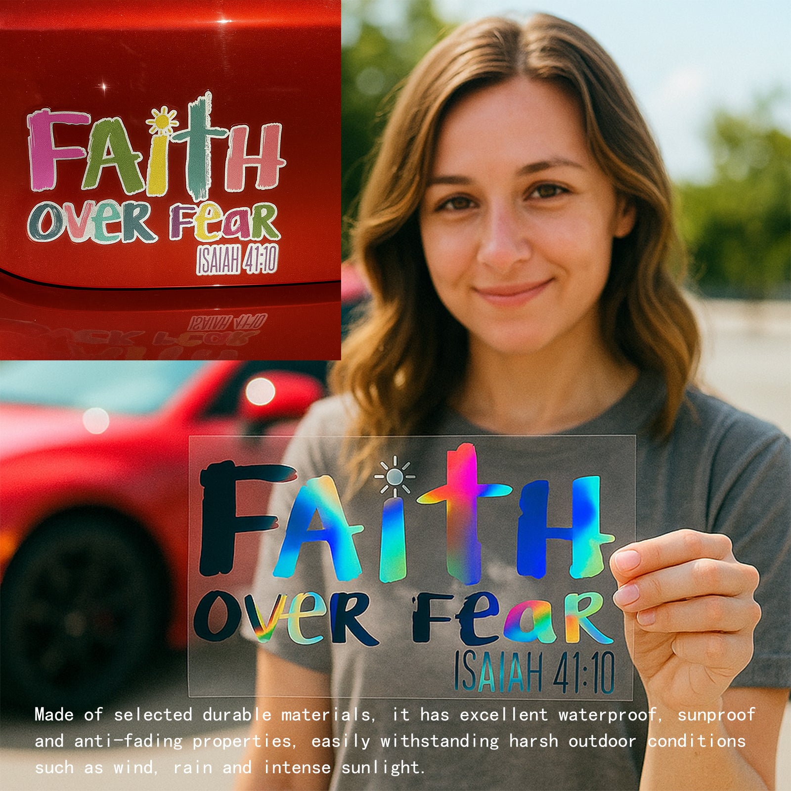 'Faith Over Fear' Sticker