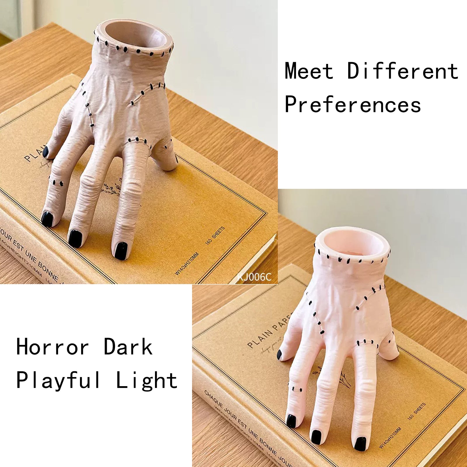 Hand Pen Holder，Funny Pen Holder,Horror Finger Pen Holder,Human Hand Stationery Storage Box,Human Hand Stationery Storage Box,Halloween Desk Accessories