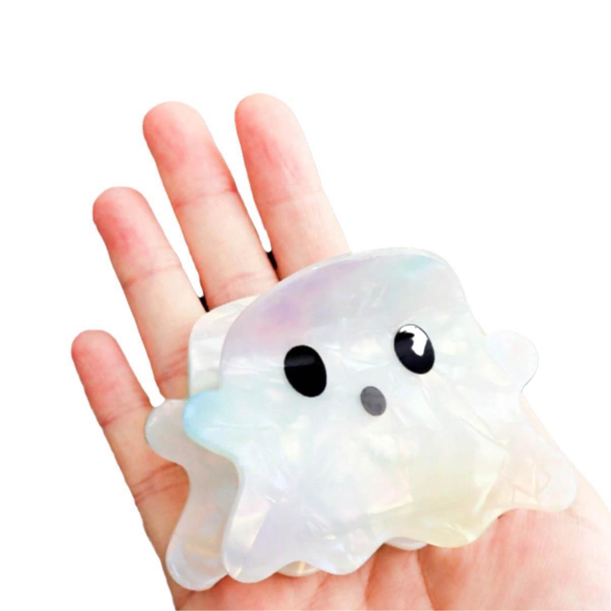 Cute Ghost Fun Horror Character Double-Sided Plastic Claw Hair Clips