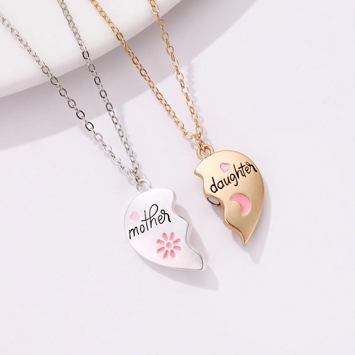 Mother Daughter Bond Necklace Set