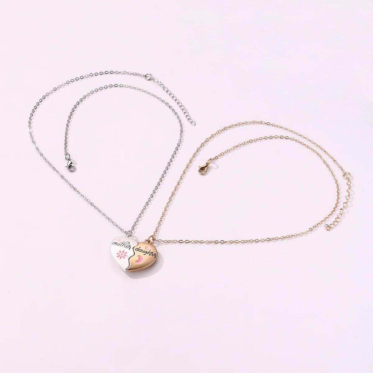 Mother Daughter Bond Necklace Set