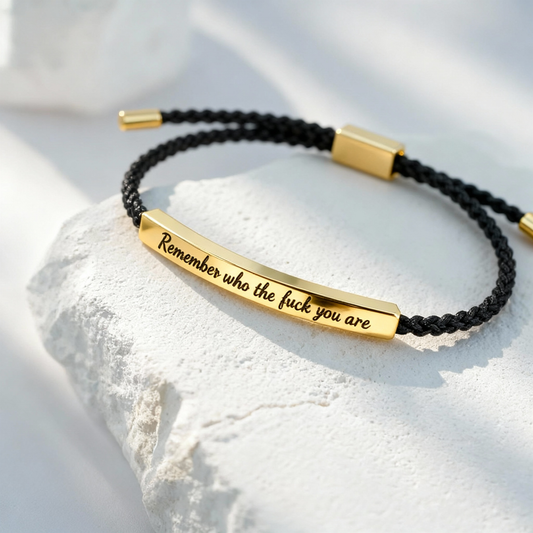 Remember Who The F You Are Bracelet Adjustable Woven Bracelet For Both Men And Women  Bracelets For Women Motivational Bracelets