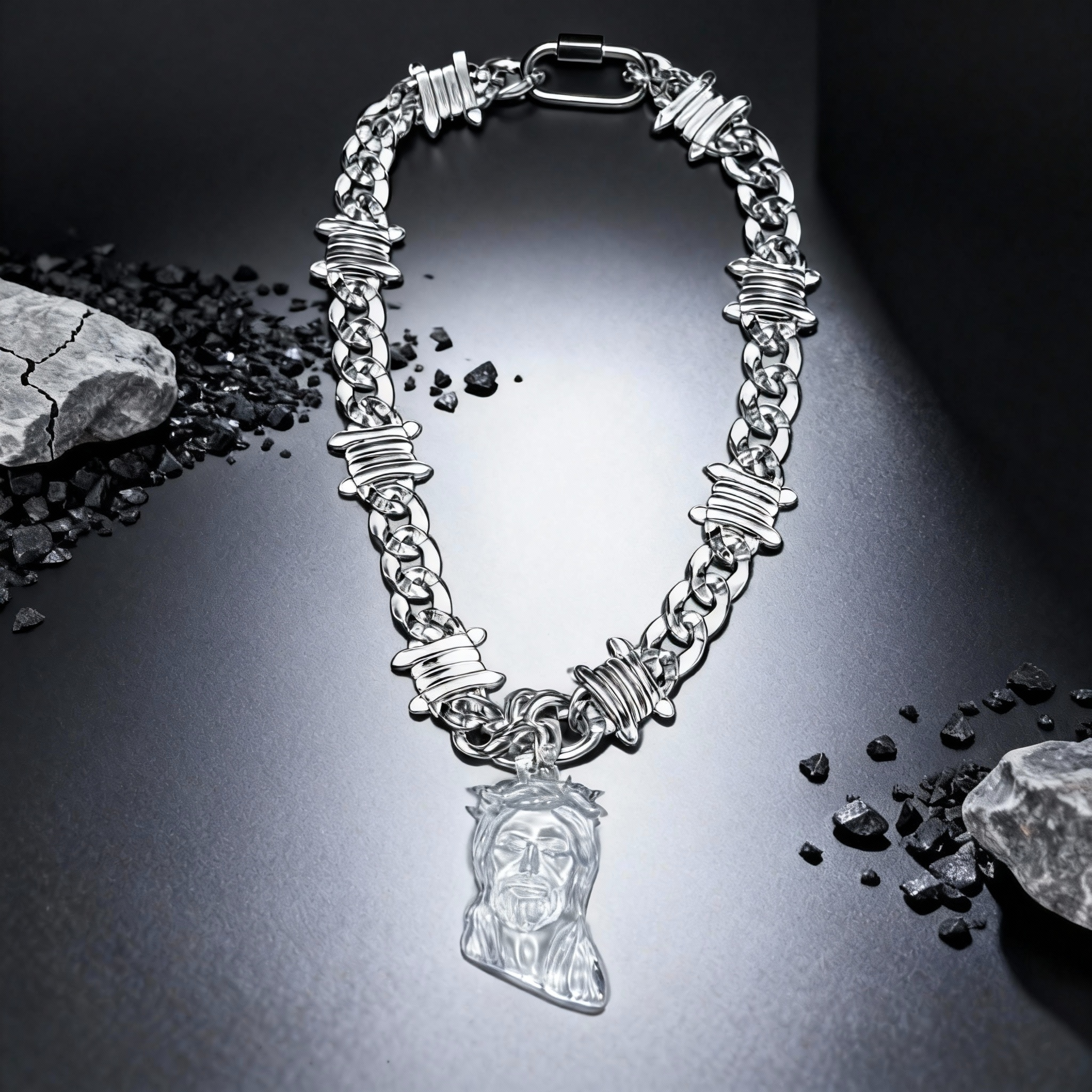 Virgin Mary Pendant Patron Saint Amulet Medal Religion Jewelry Gift，Streetwear Jewelry