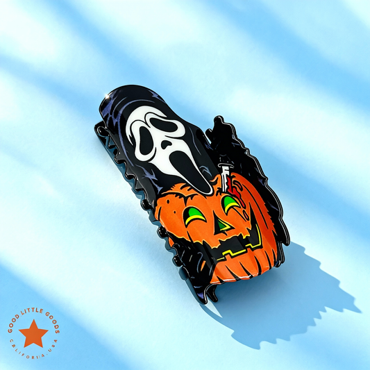 Scream Mask Fun Horror Character Double-Sided Plastic Claw Hair Clips