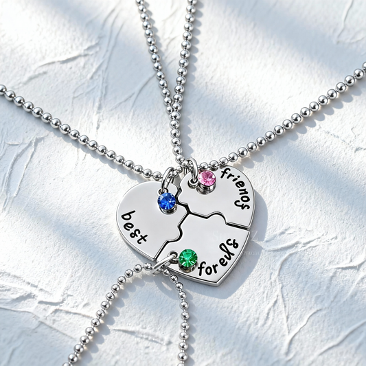 Puzzle Necklace For 3/4 Besties