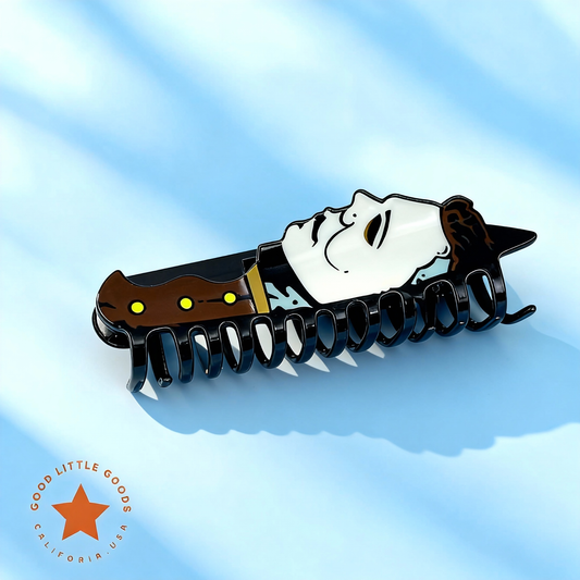 Michael Myers Fun Horror Character Double-Sided Plastic Claw Hair Clips