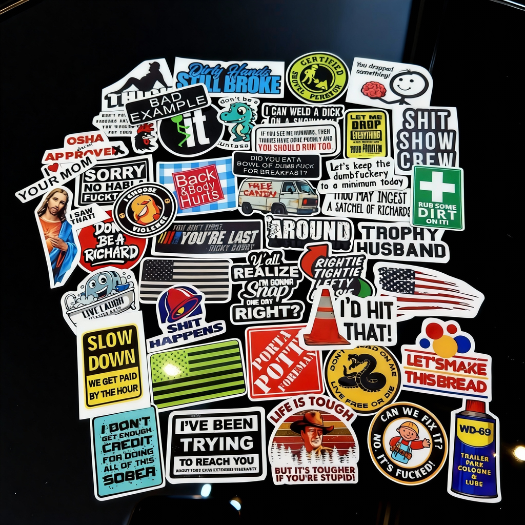 100Pcs Hilarious Stickers Pack