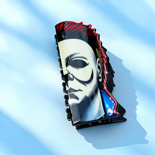 Michael Myers Halloween Hair Clip | Gothic Horror Franchise Themed Hair Accessory for Edgy Styling