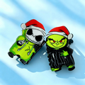 Jack Skellington & Oogie Boogie Christmas Hat Hair Clip