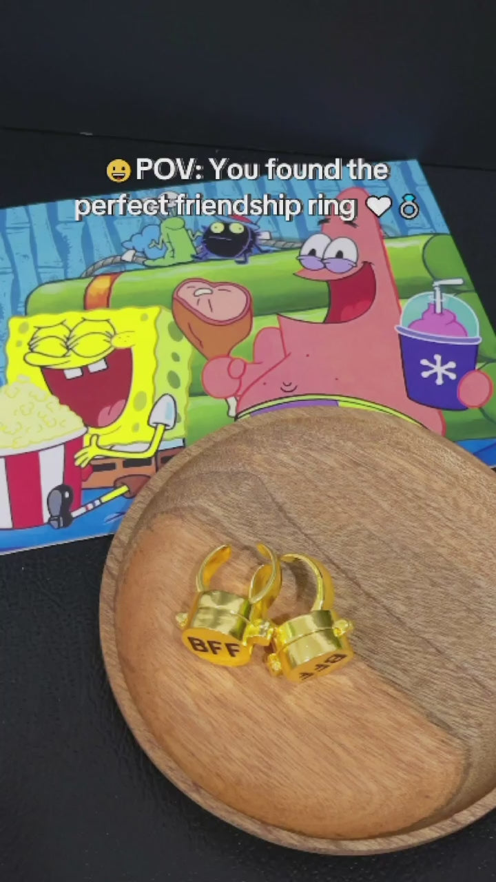 Gold BFF Spinner Ring