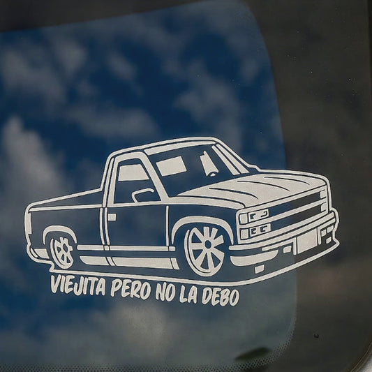 Holographic Cowboy & Horse Religious Sticker | Classic Truck Decal for Car Windows, Laptops & Smooth Surfaces