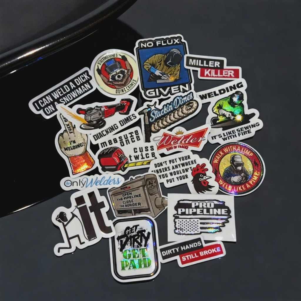 18Pcs Welding Sticker Pack